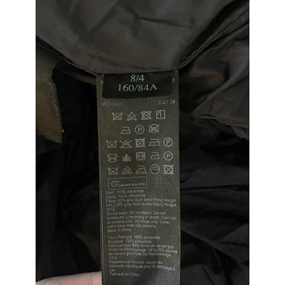 AllSaints Mika Metallic Puffer Gold Womens Size 4 - Picture 10 of 12